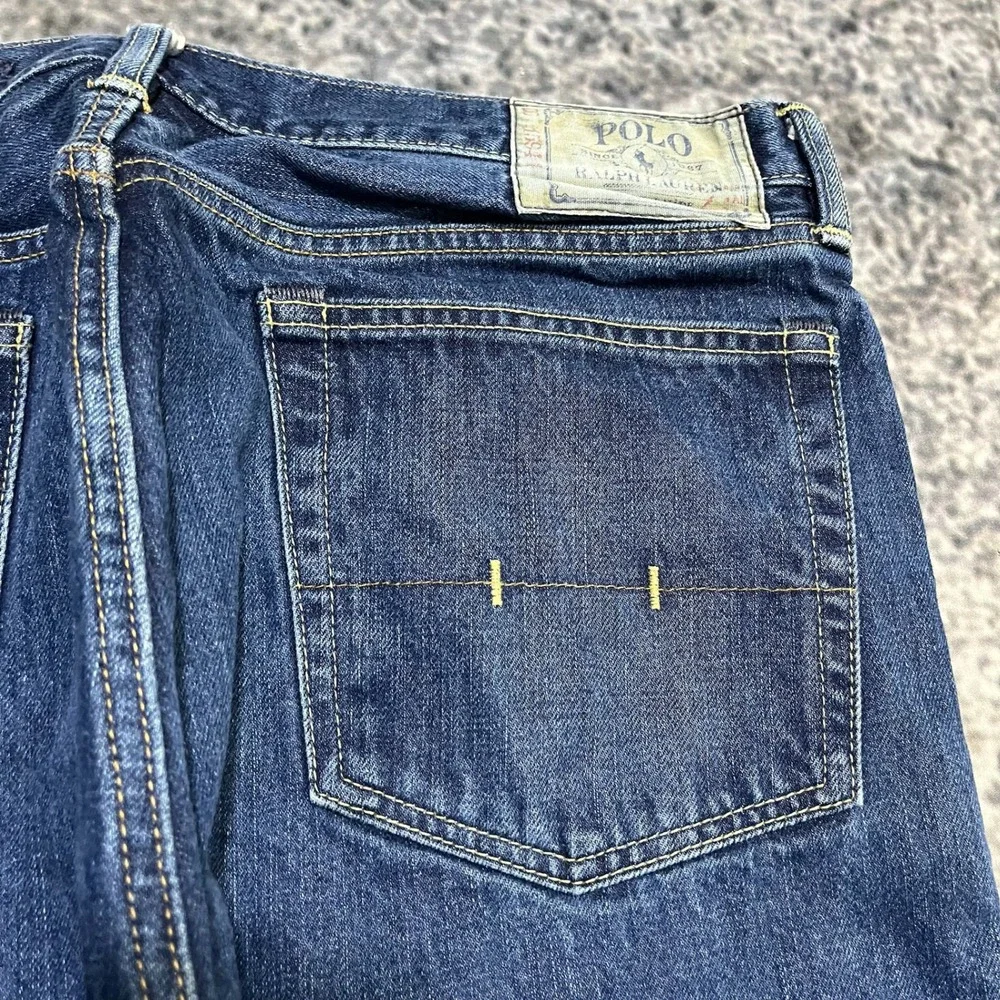 Vintage Polo Ralph Lauren Jeans Mens‎ 36x29 Blue Straight Denim Preppy 2000s